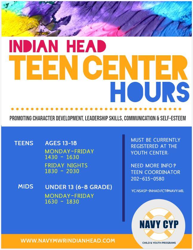 Teen Center Hours