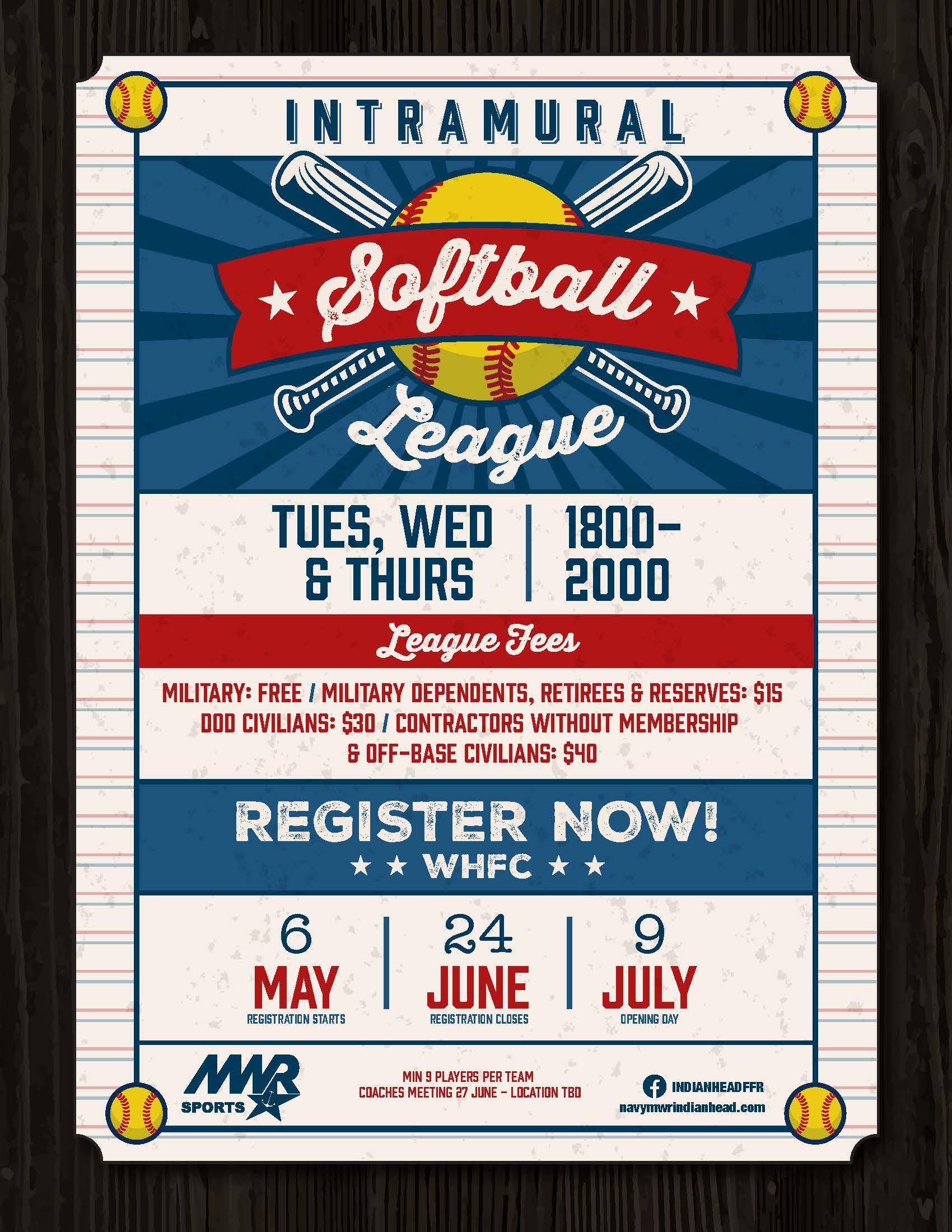 2021 Intramural Softball League